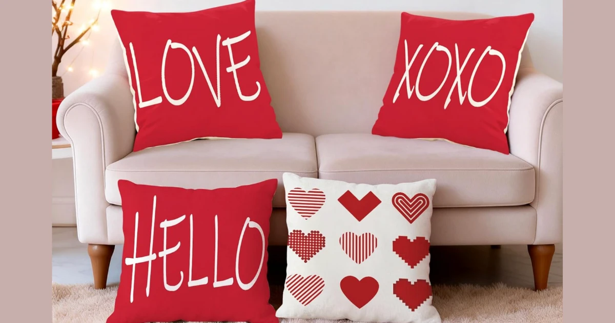 Valentine's Day Pillow Covers on Amazon