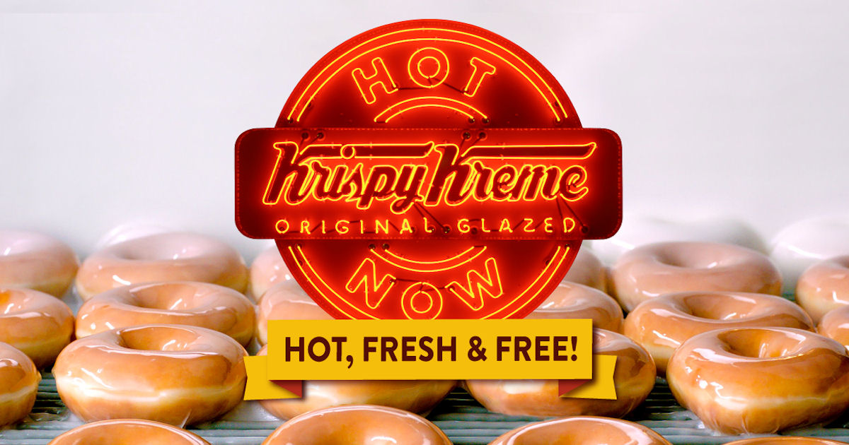 Krispy Kreme Hot Light Free Donut