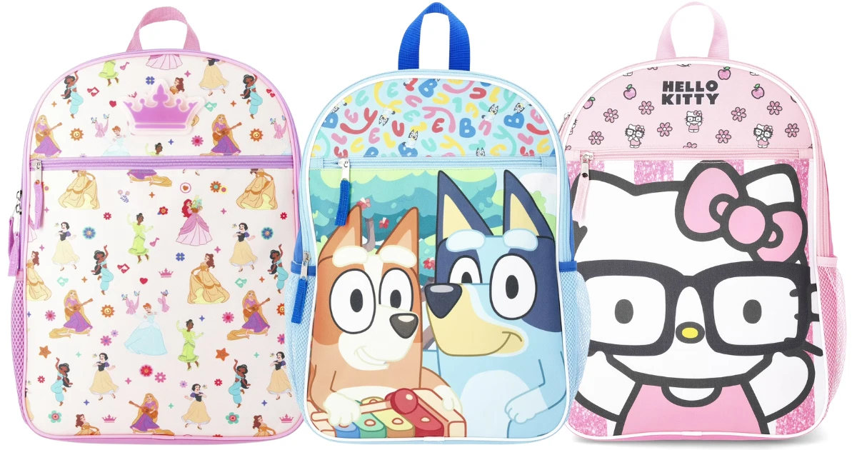 Character Backpacks at Walmart