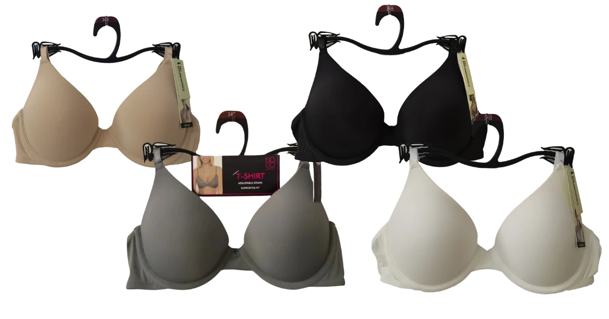 No Boundaries T-Shirt Bras at Walmart