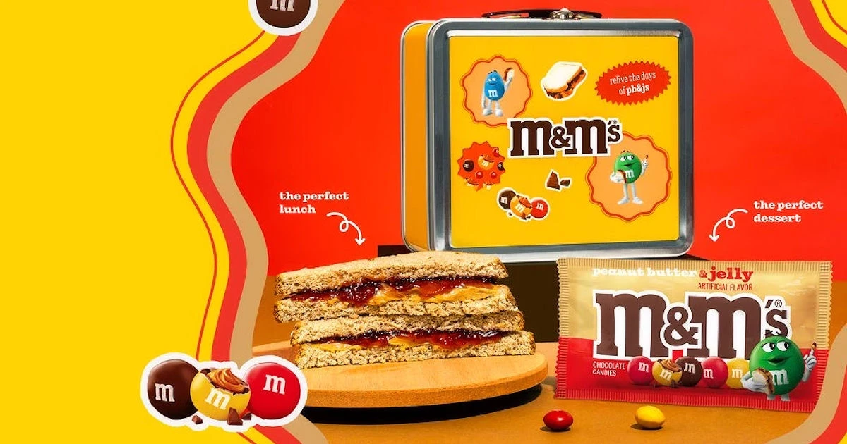 M&Ms PB&J Packed Lunch Special