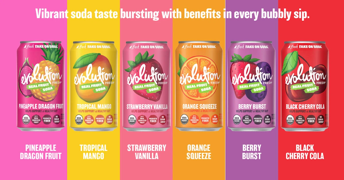 Vizer Velocity Evolution Fresh Real Fruit Soda