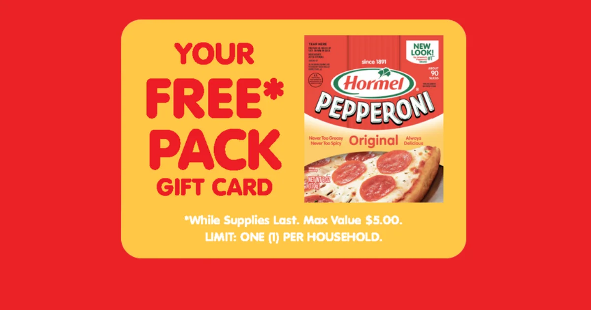 Hormel Free Prepaid Gift Card