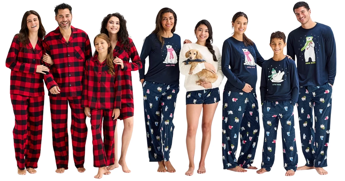 Matching Family Pajamas at JCPenney