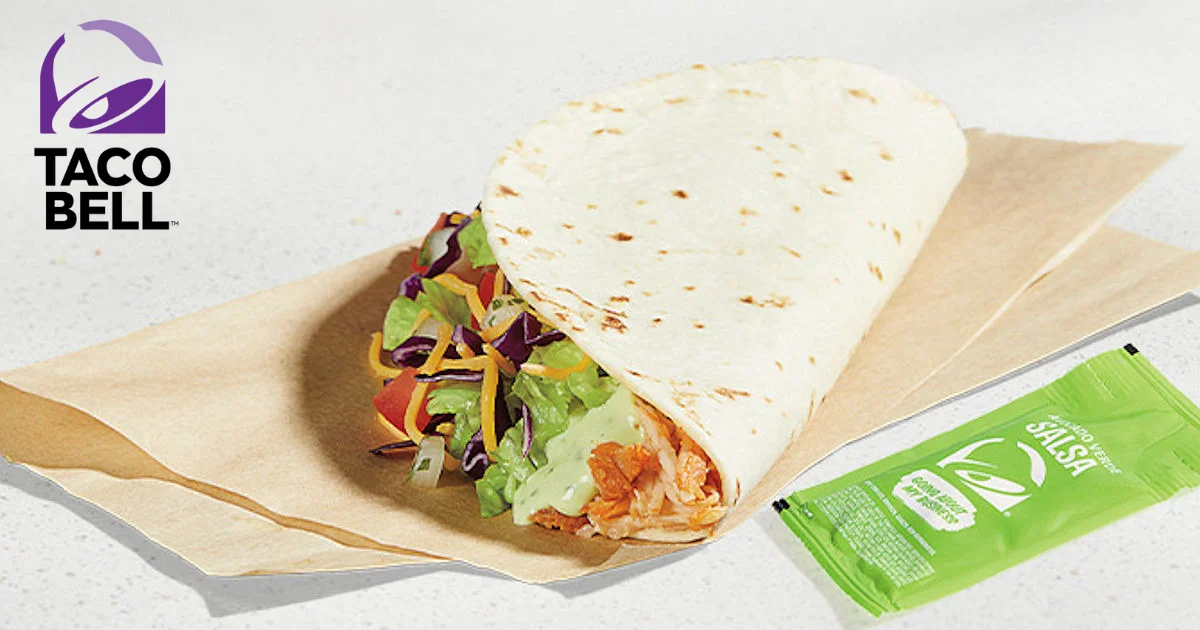 Taco Bell Cantina Chicken Soft Taco