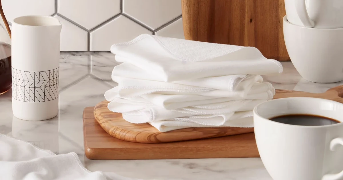 Mainstays Solid White Dish Cloths at Walmart