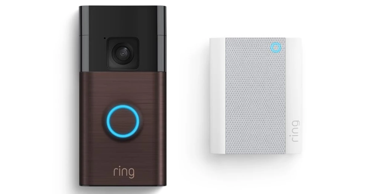 Ring Battery Doorbell with Ring Chime on Amazon