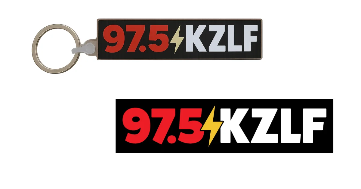 97.5 KZLF Keychain or Sticker