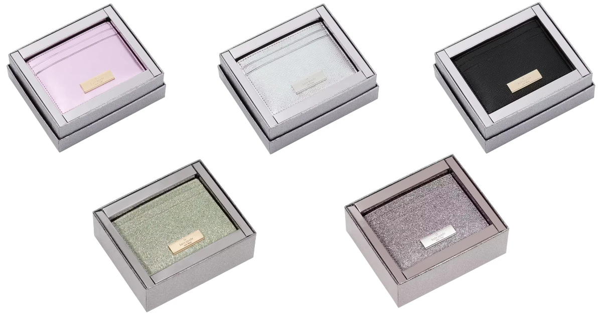 Kate Spade Kenzie Boxed Glitter Small Cardholder