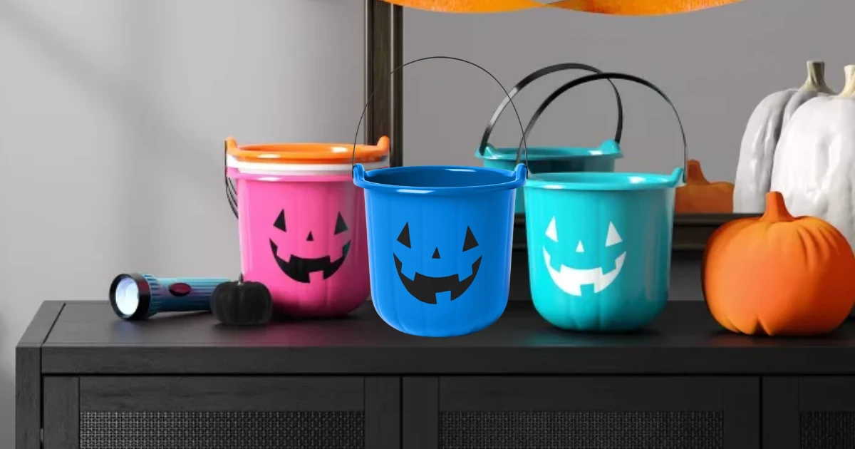 Pumpkin Stackable Halloween Trick or Treat Pail