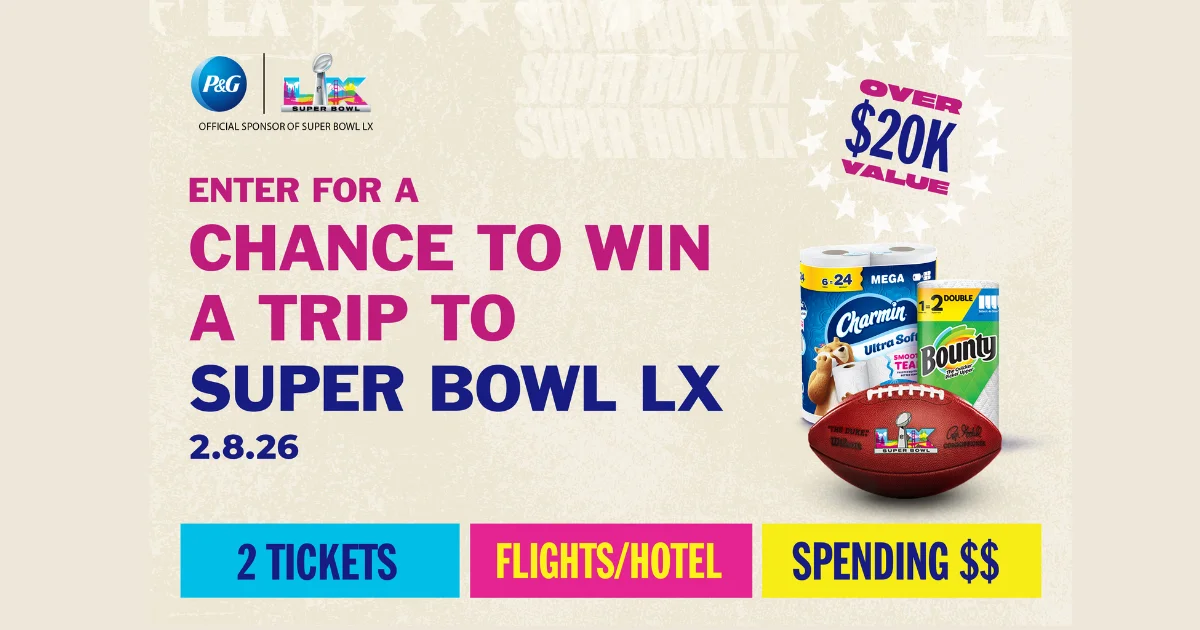 P&G brandSAVER Super Bowl Sweepstakes
