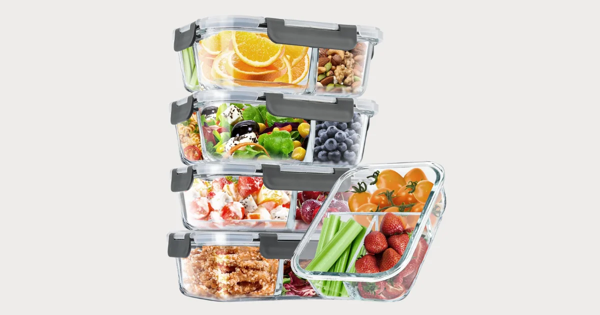 Taimasi Glass Food Storage Container Set