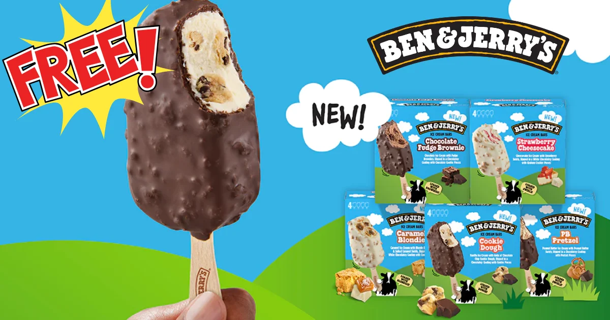 Ben & Jerry's Free Ice Cream Bars