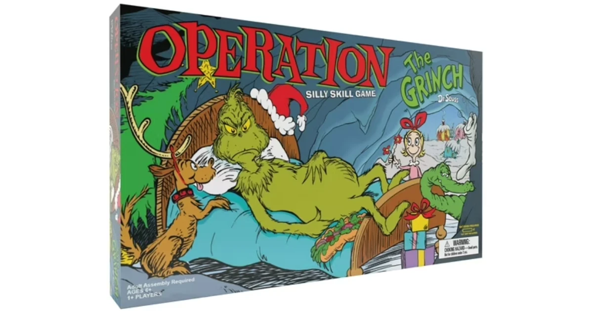 Operation Dr. Seuss Grinch Board Game