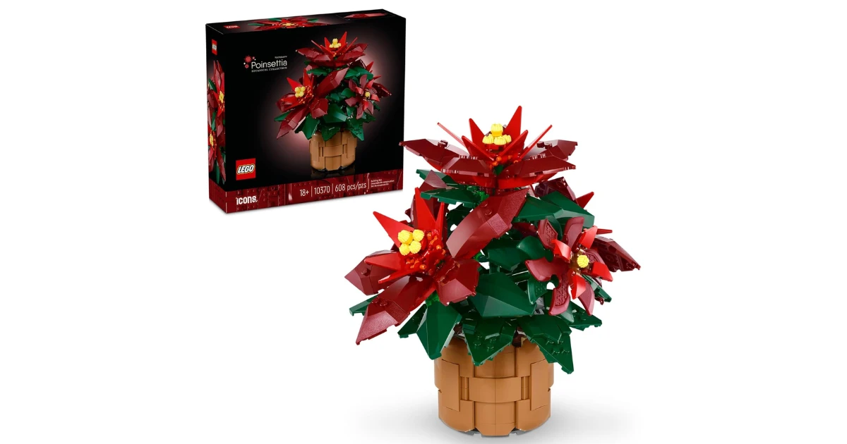 LEGO Icons Poinsettia Building Set on Amazon