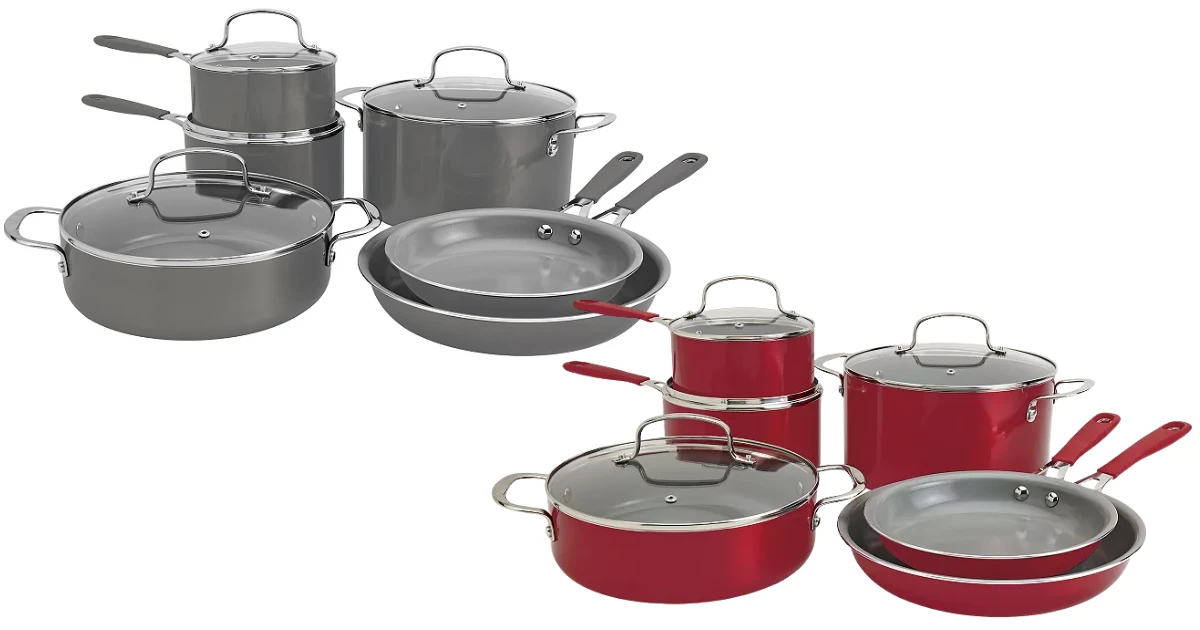 The Big One 10-pc Silicone Ceramic Cookware Set