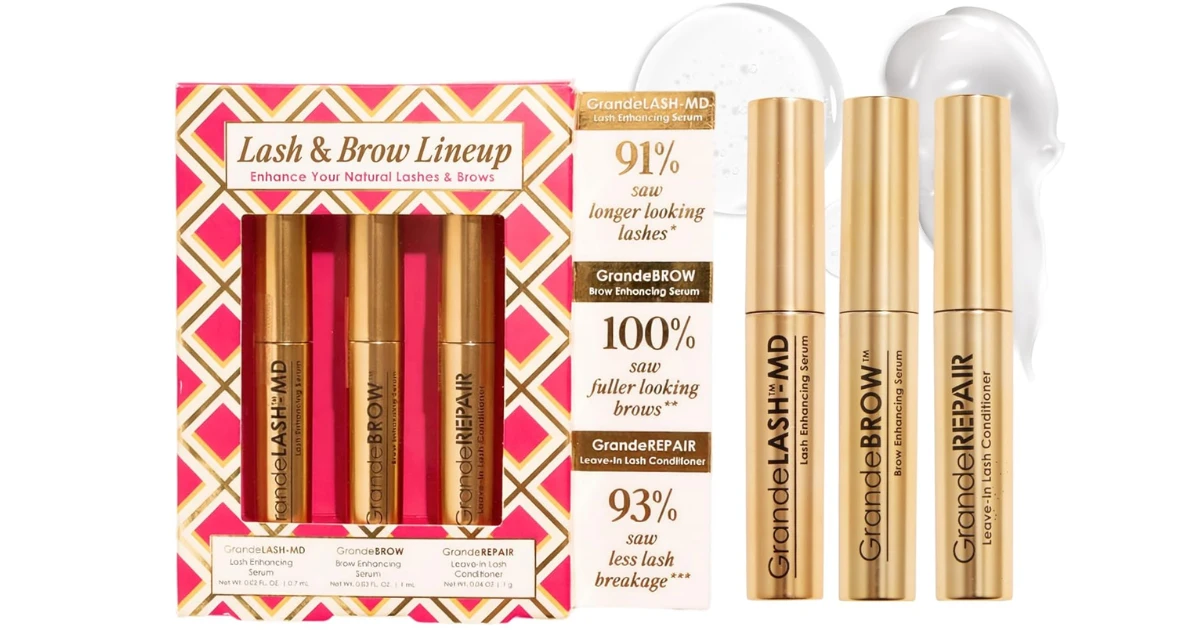 Grande Cosmetics 3-Piece Lash Set on Amazon