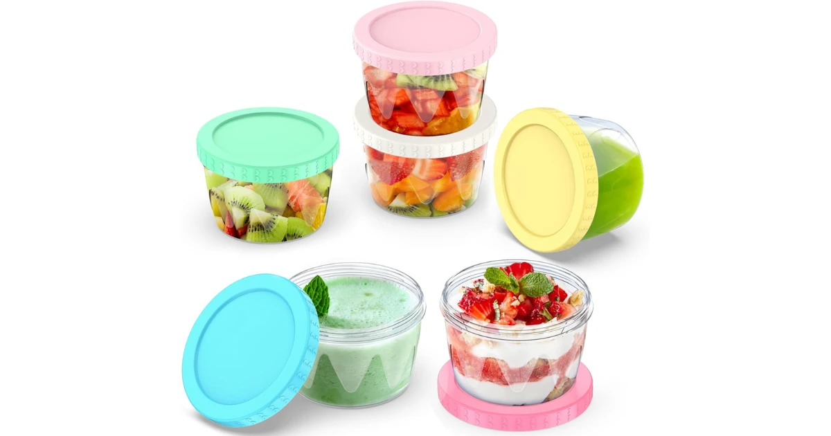 Reusable Freezer Storage Containers on Amazon