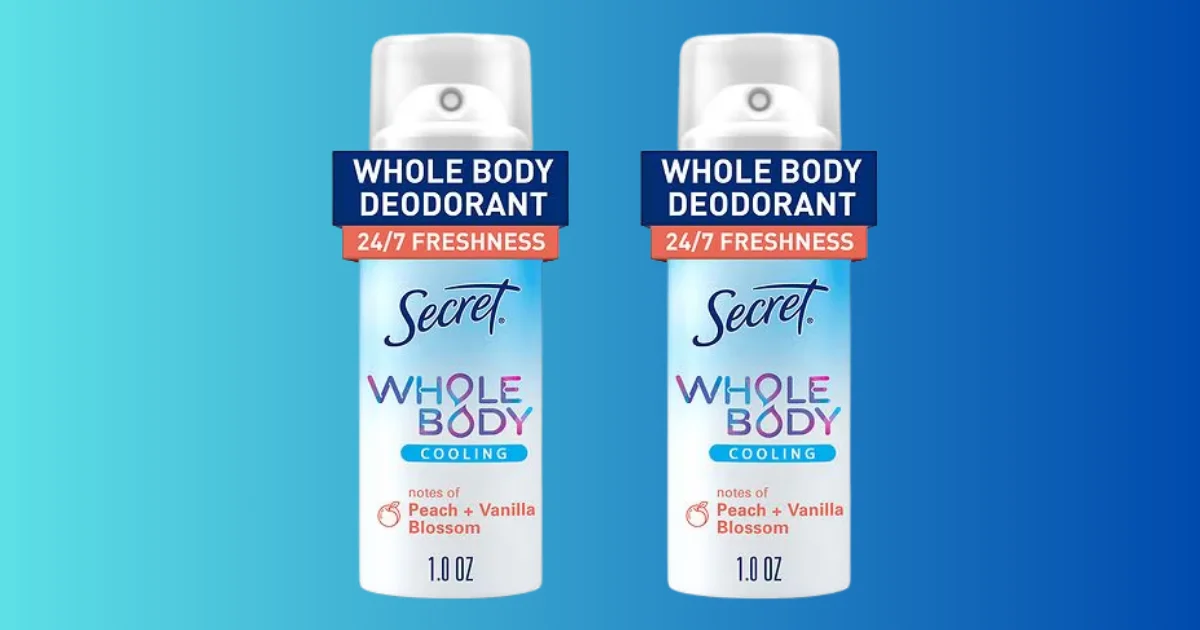 Secret Whole Body Deodorant at Walgreens Free