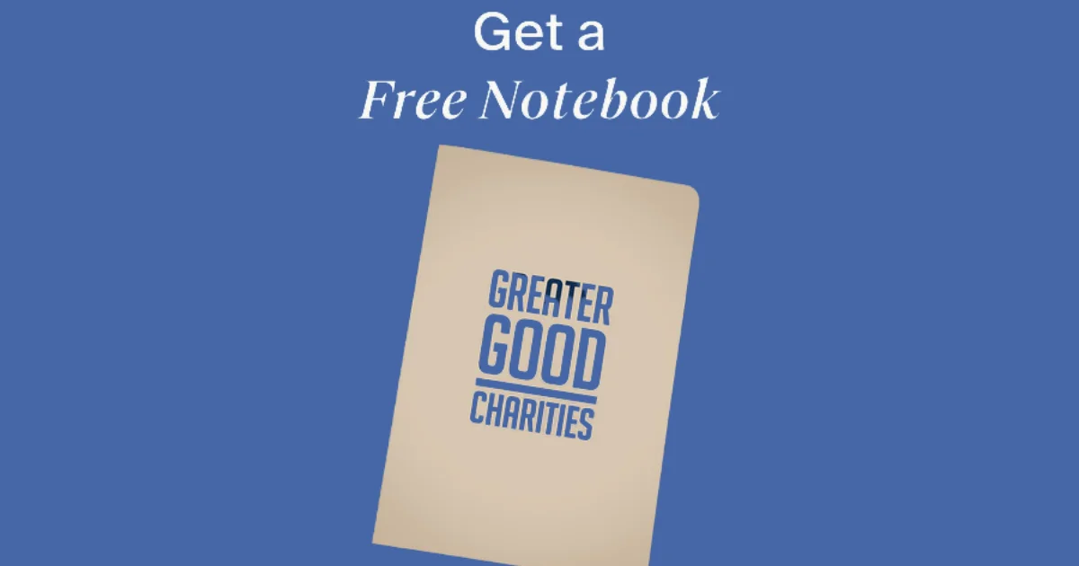 Greater Goods Charities Notebook