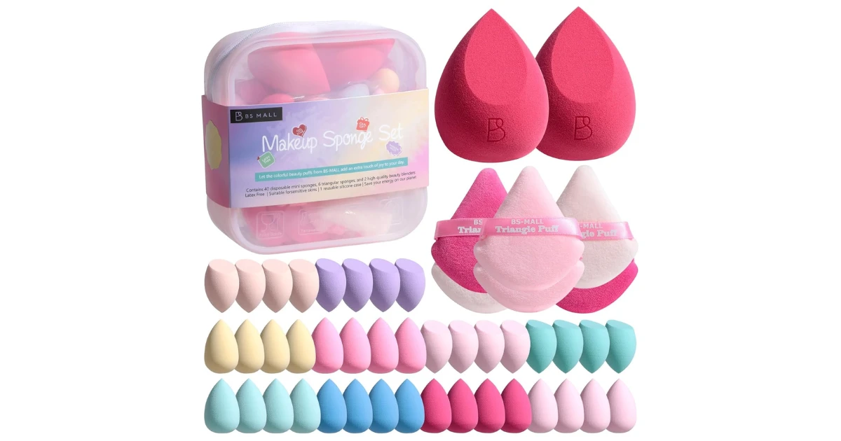 BS-MALL Mini Makeup Sponge Set on Amazon