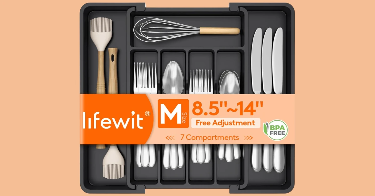 Lifewit Silverware Drawer Organizer on Amazon