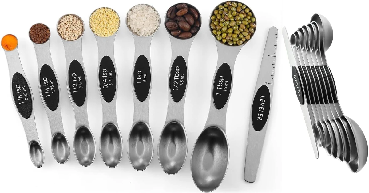 ChefAide Magnetic Measuring Spoons Set